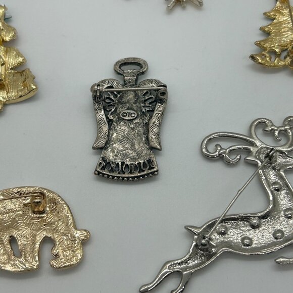 Christmas Brooch Tree Pin Radko Eisenberg Avon Gerry Both Vintage Modern - Picture 15 of 16